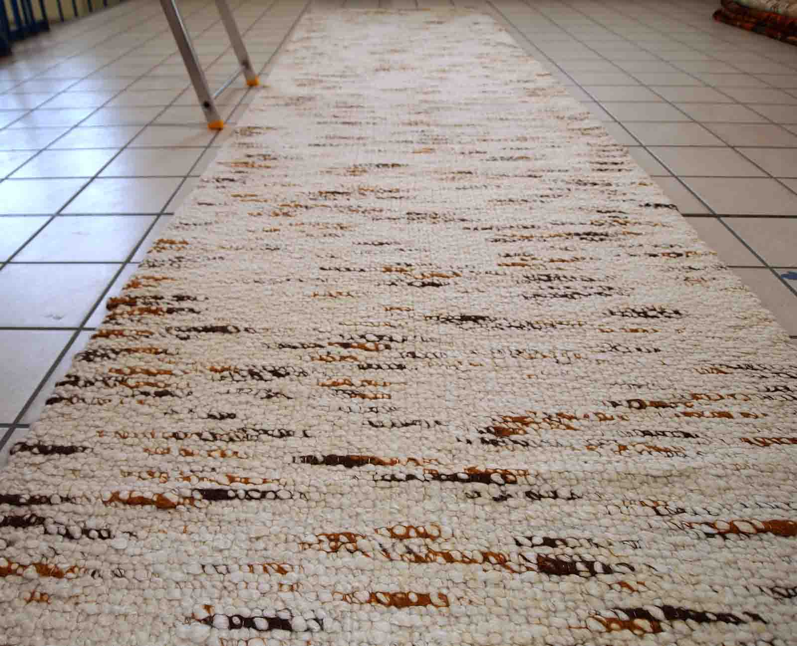 Handmade Indian vintage carpet 90cm x 375cm 1980s, 1C714