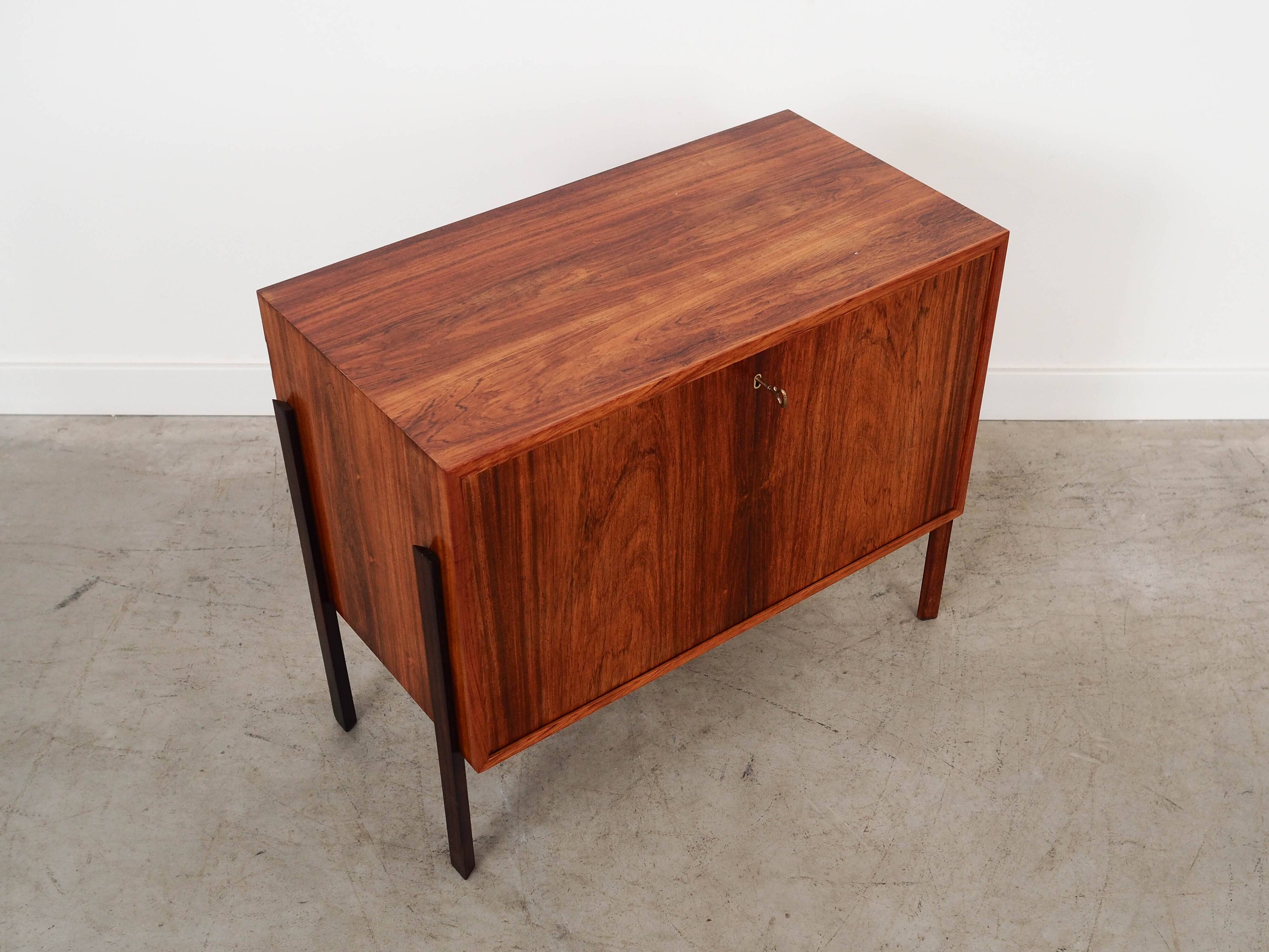 Cabinet de bar danois en bois de rose, années 1970