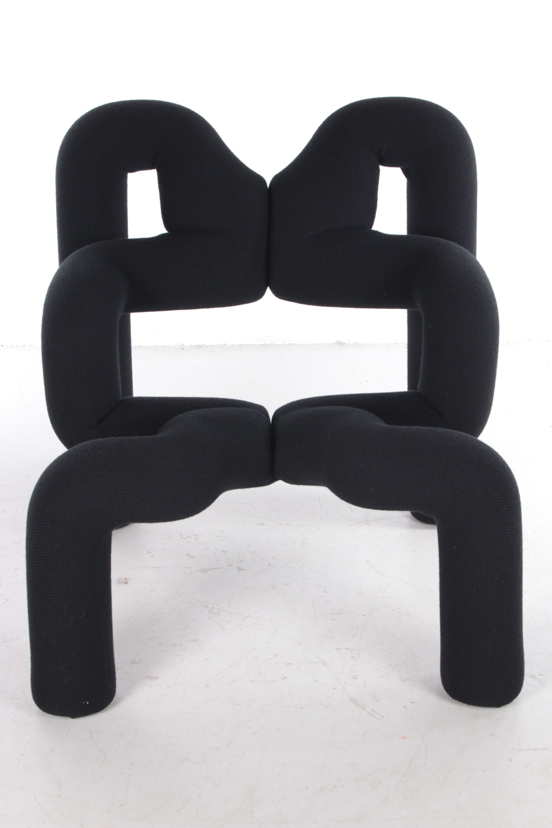 Vintage black Terje Ekstrøm Ekstrem armchair Stokke Varier