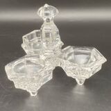 Saleron triple en verre – 1024DA10