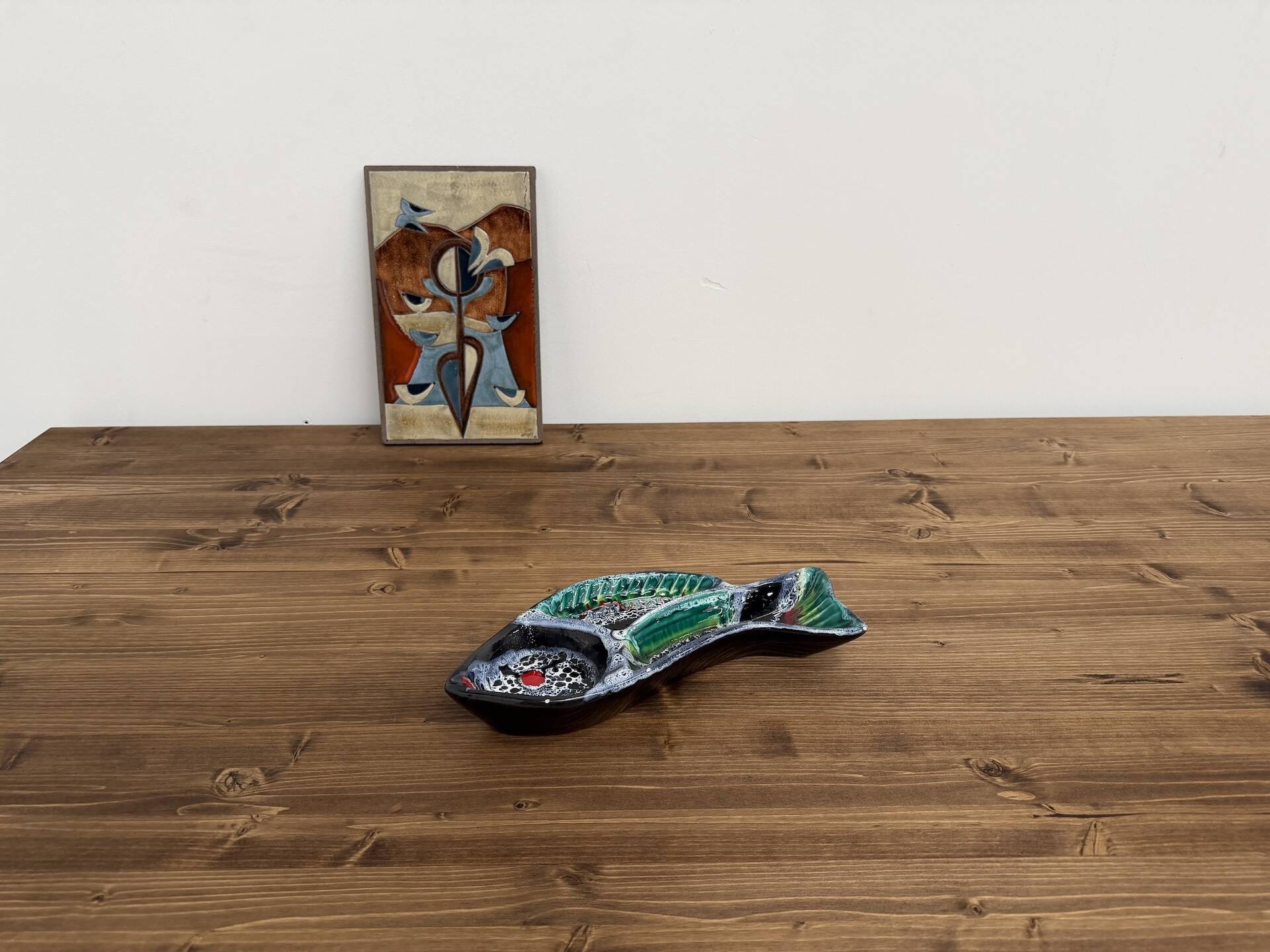 Decorative wall panel in glazed stoneware – 1970s