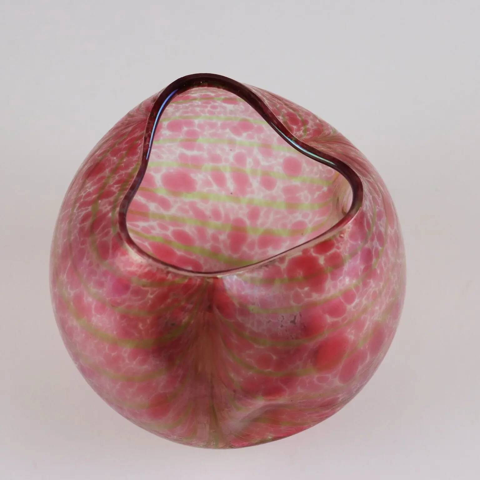 Antique glass vase in Loetz style, Austria, 20th century.