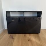 Habitat mouse grey lacquered sideboard