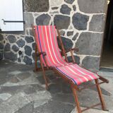 Deckchair convertible into a sun lounger