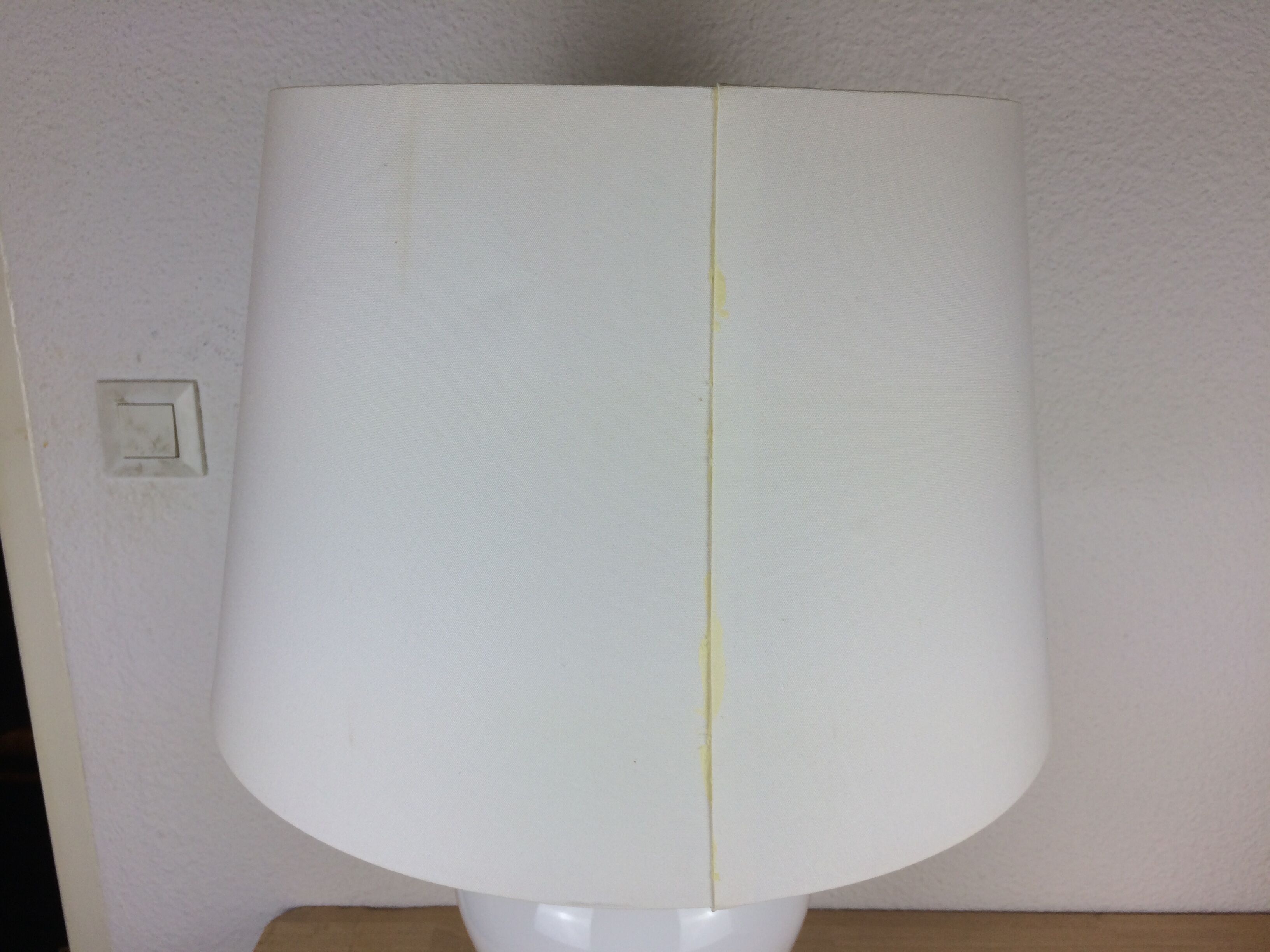 Opaline table lamp 70s space age foot baluster