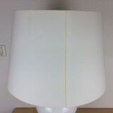 Opaline table lamp 70s space age foot baluster