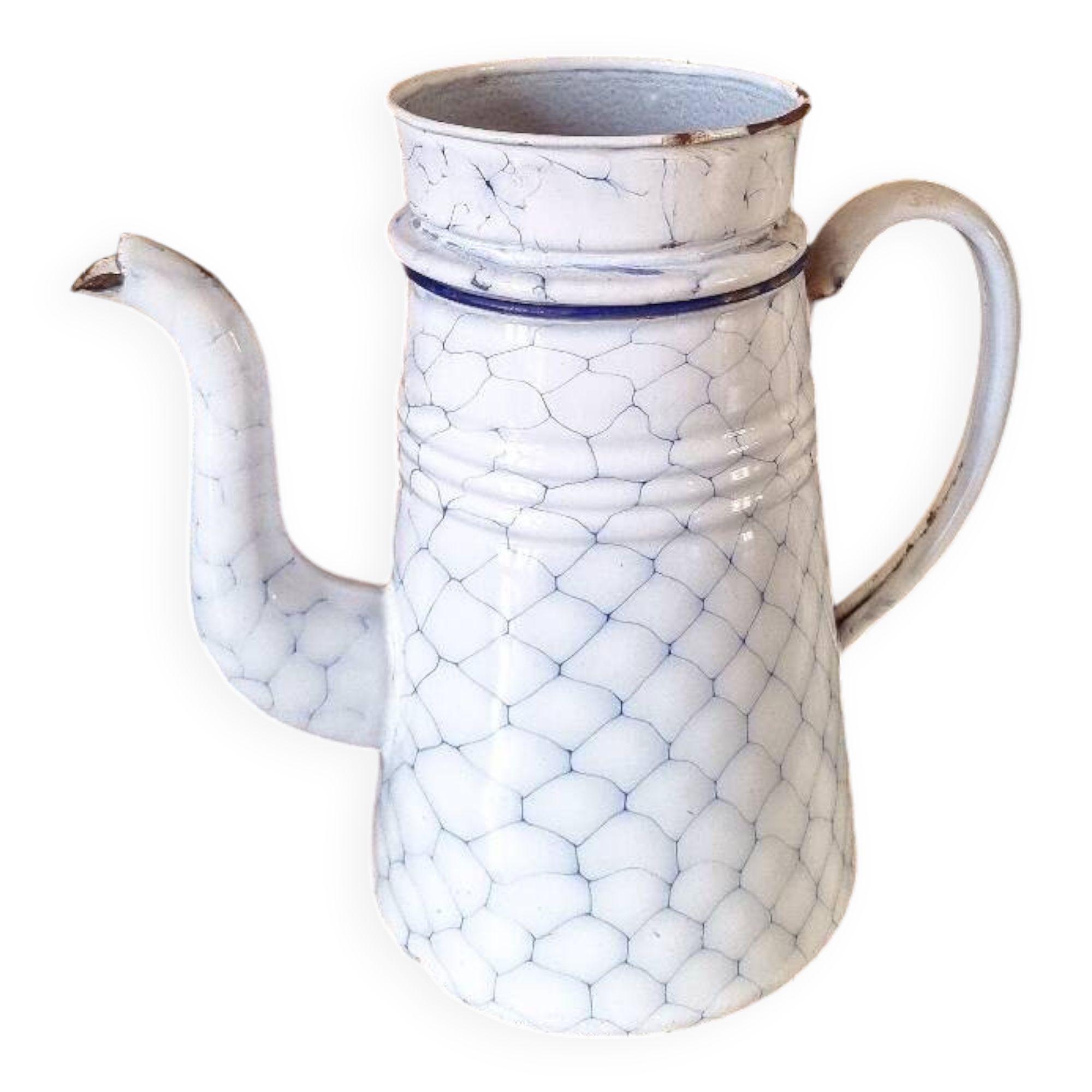 Large enameled coffee pot
