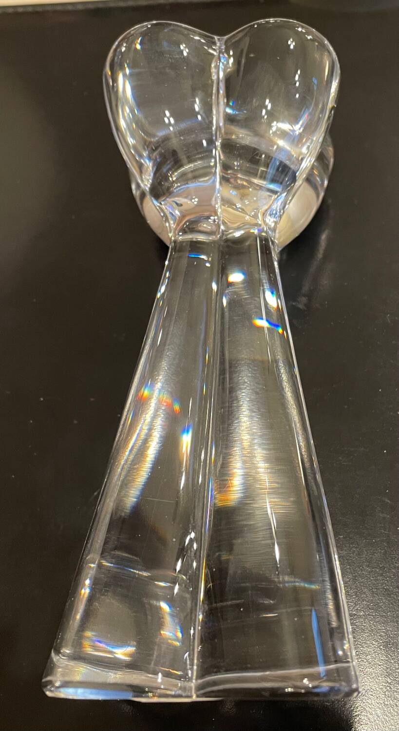 Baccarat crystal candle holder