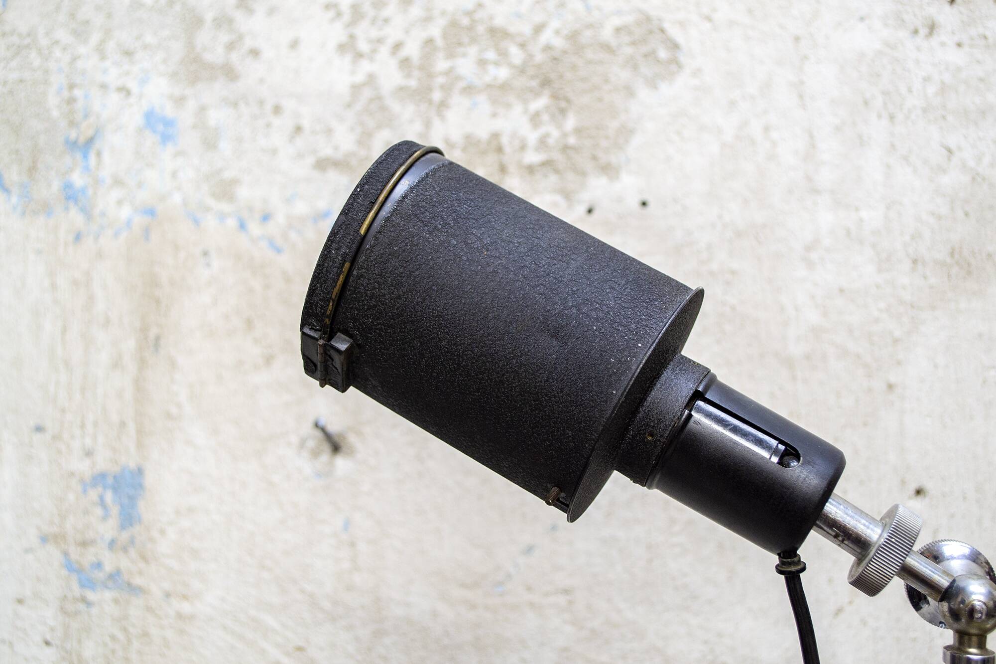 Particular telescopic lamp in industrial style Italy 50s