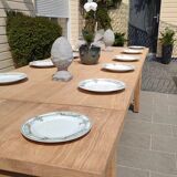Solid oak farmhouse table