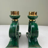 Ceramic candle holders from the 1950s