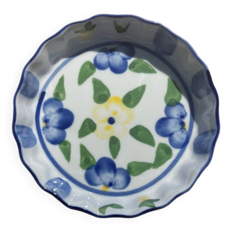 Pocket tray tartlet cup ceramic porcelain flower AFIBEL France