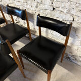 6 Scandinavian chairs by Aksel Bender 1960