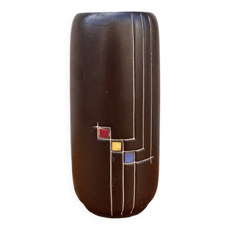 Veb haldensleben ceramic vase, germany, 1970s.