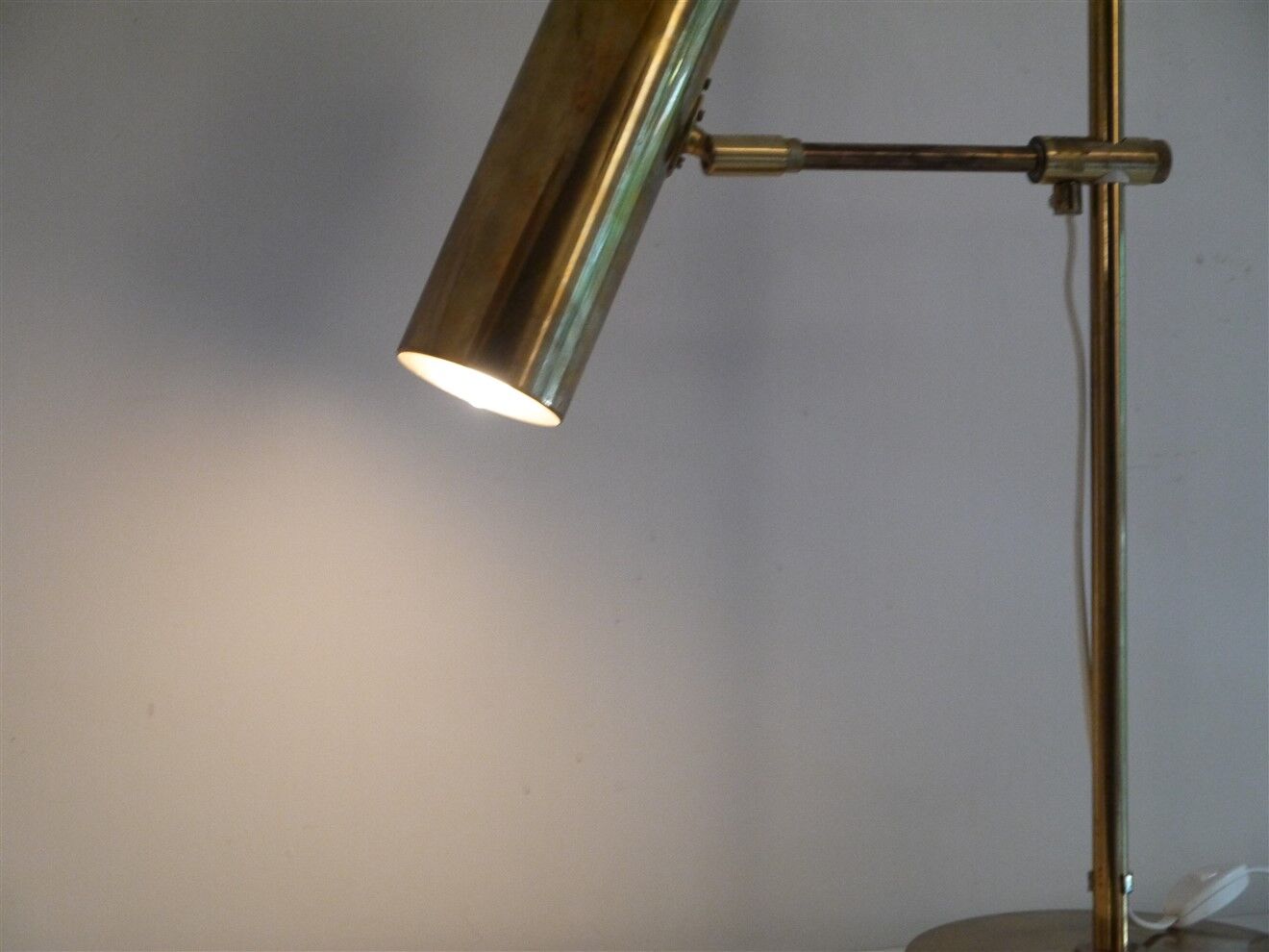 Lampe en laiton de Bergboms Suède 1970