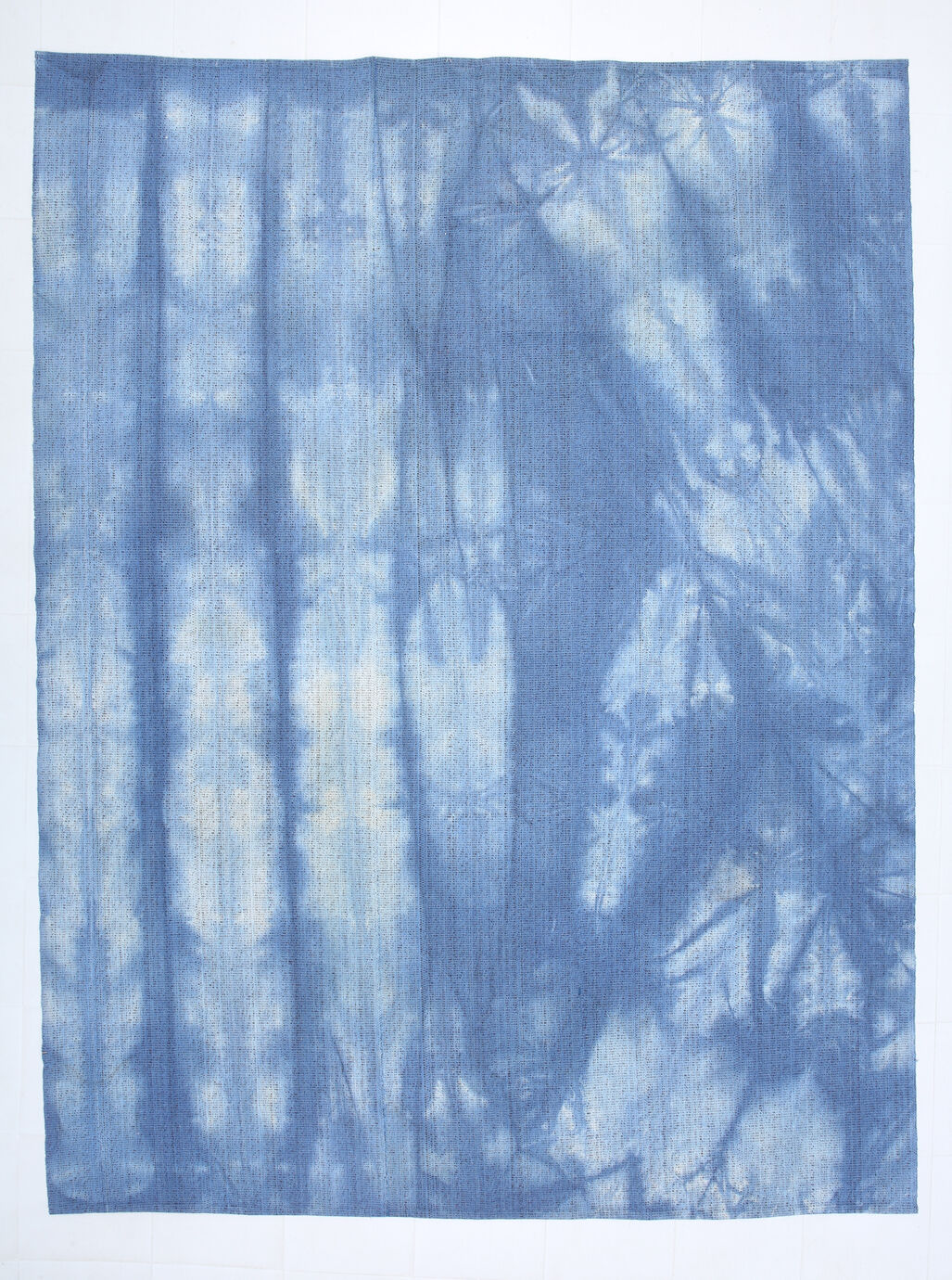 Blue oversize turkish rug 357x270cm