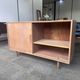 Danish buffet in light oak with sliding door and four drawers.