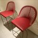 2 tabourets de bar MIJD Guapa rouge