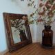 Small rectangular mirror with mercury glass "Leluc"