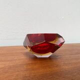 Vintage Italian Sommerso glass candlestick or ashtray