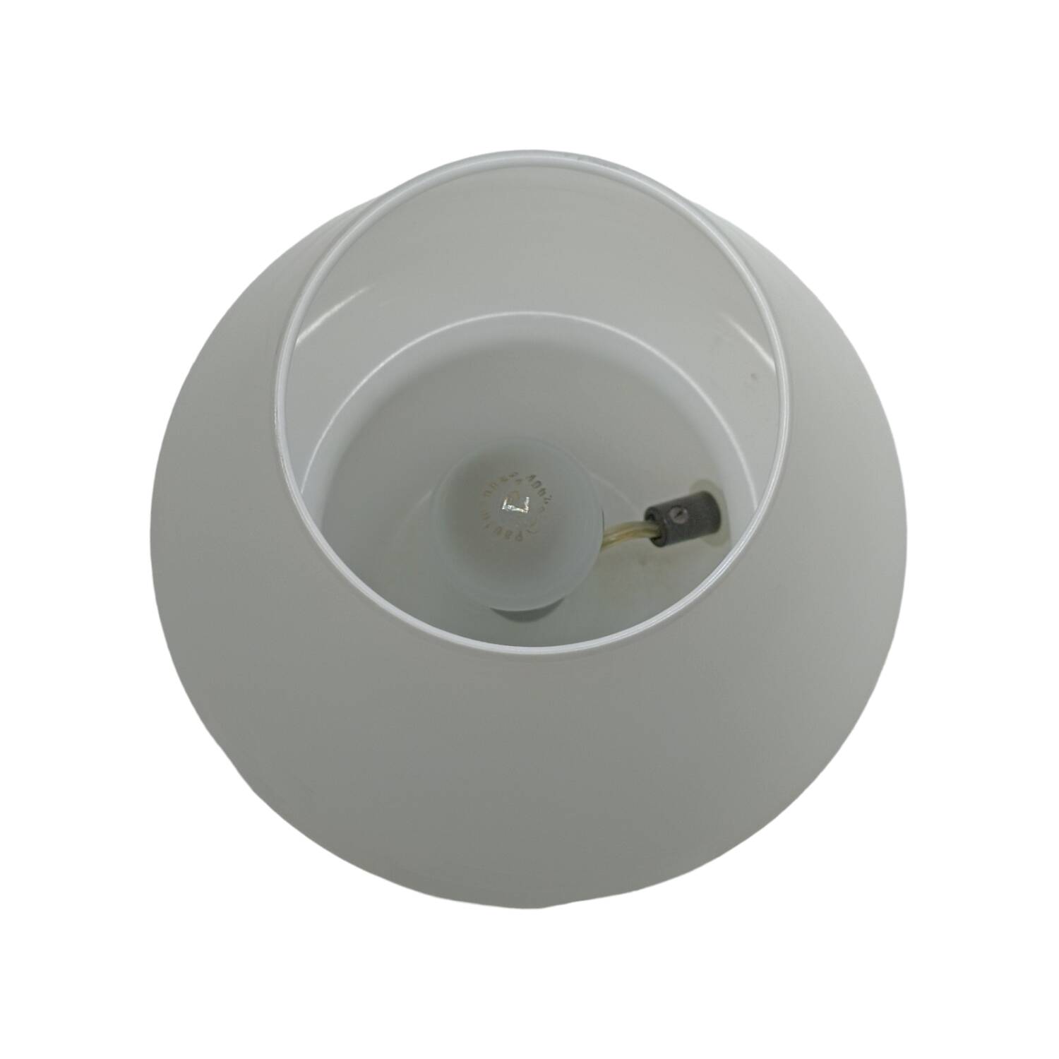 Lampe de table champignon en verre vintage