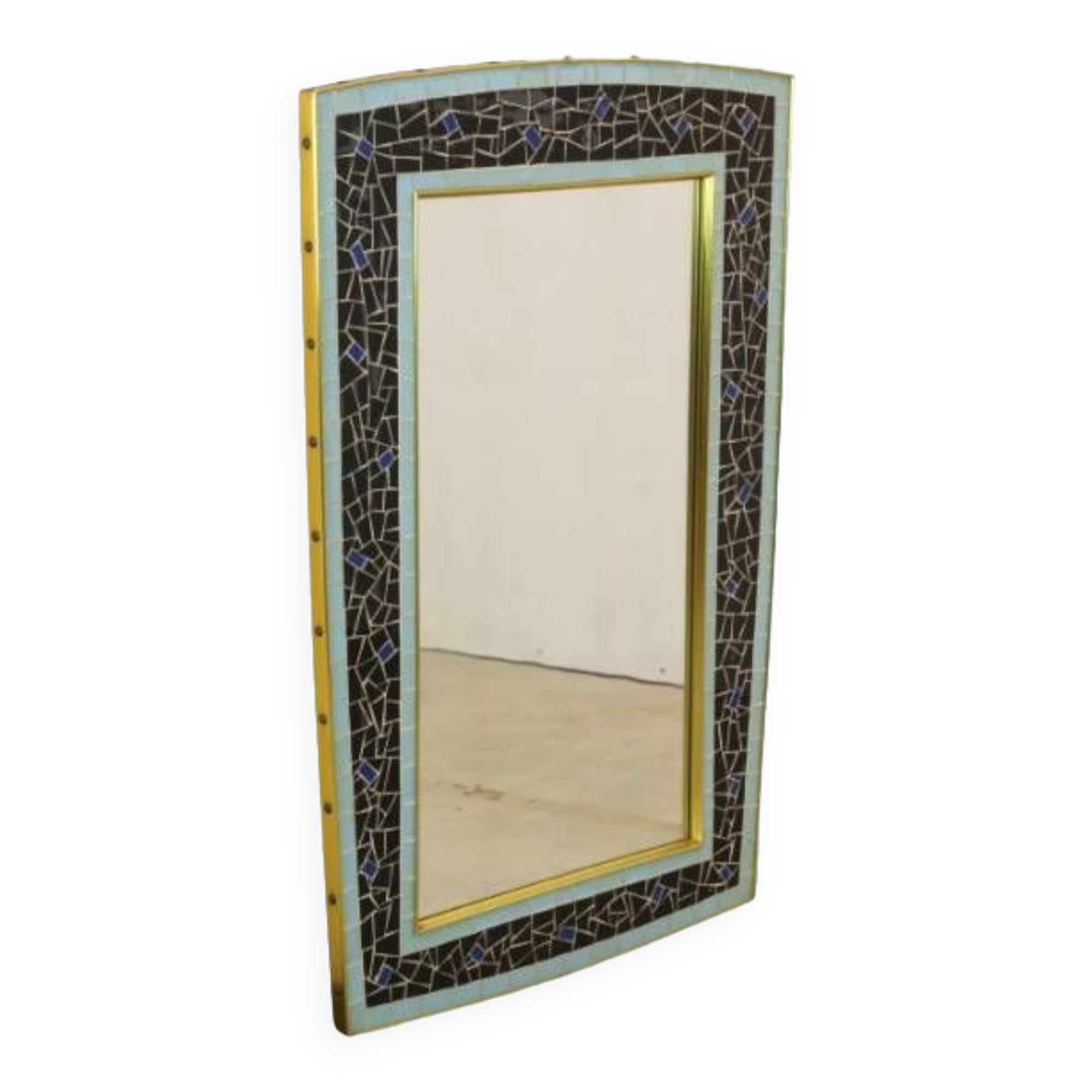 Jaren '50 -  mozaïek wandspiegel 'kulmbach'