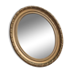 Vintage oval gold mirror