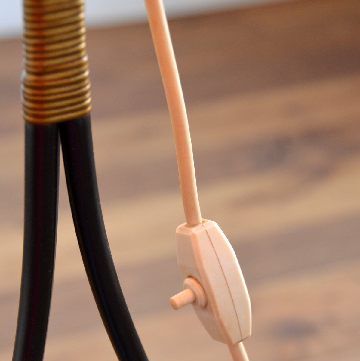 Vintage tripod floor lamp 1950s
