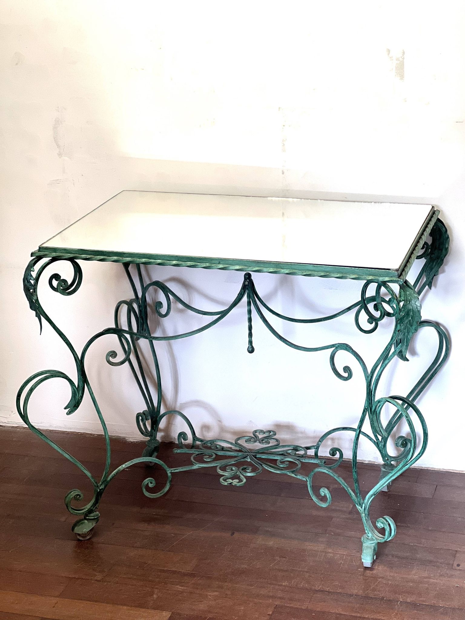 50s wrought iron table