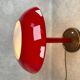 Lampe de bureau champignon Art déco rouge
