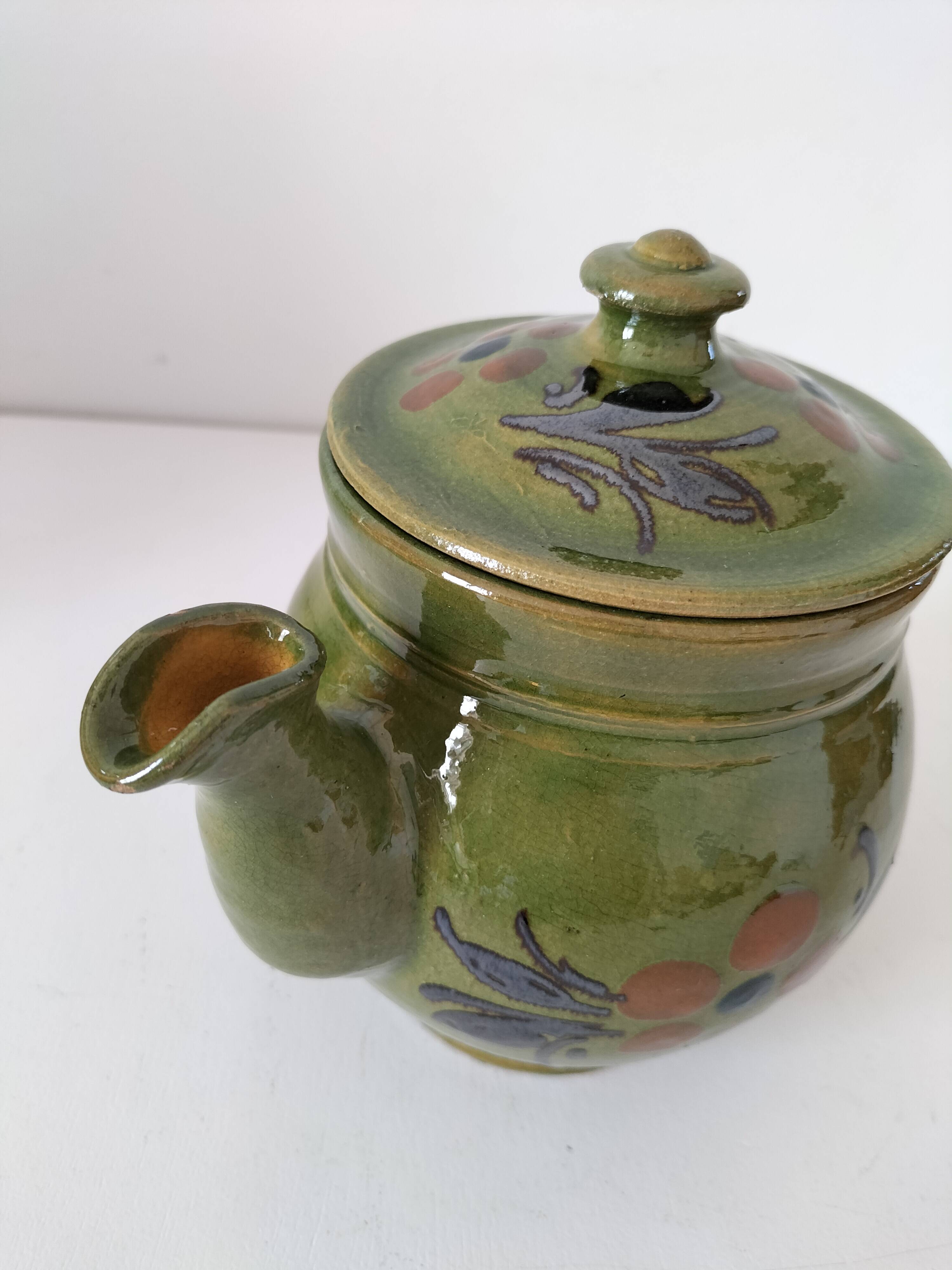Vintage glazed stoneware jug