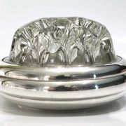 Pique flowers or wears silver metal pen Christofle Gallia