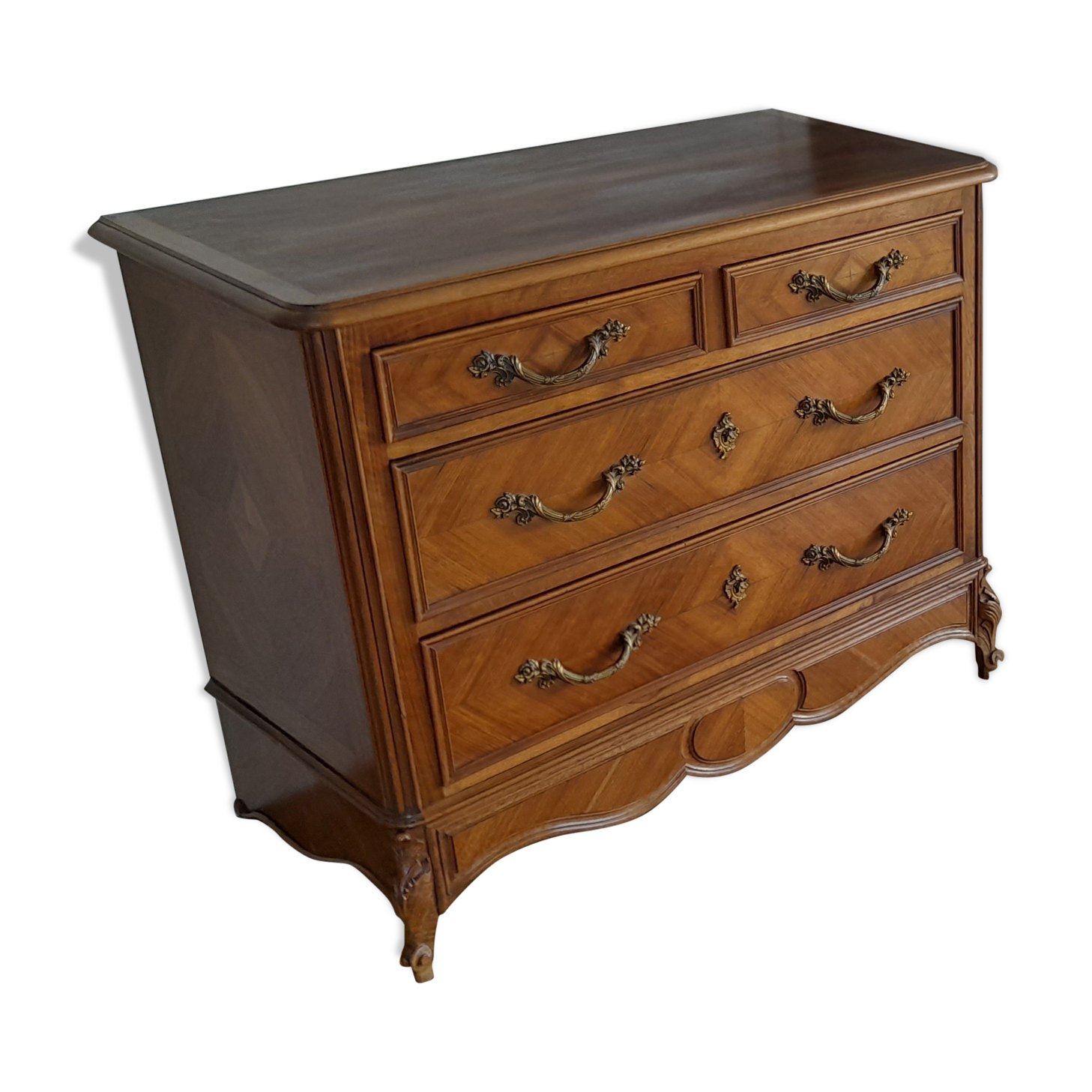 Louis XV style chest of drawers from the 50s