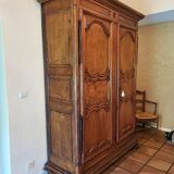 Louis xiv cabinet in solid walnut from the 18th century
