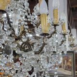 Chandelier with pendants 18 bulbs