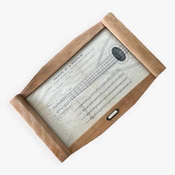 Old restored “Mandolin” tray