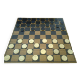 vintage checkers game (board and pieces) in its box, brand Rachez