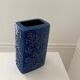 West Germany blue ceramic vase