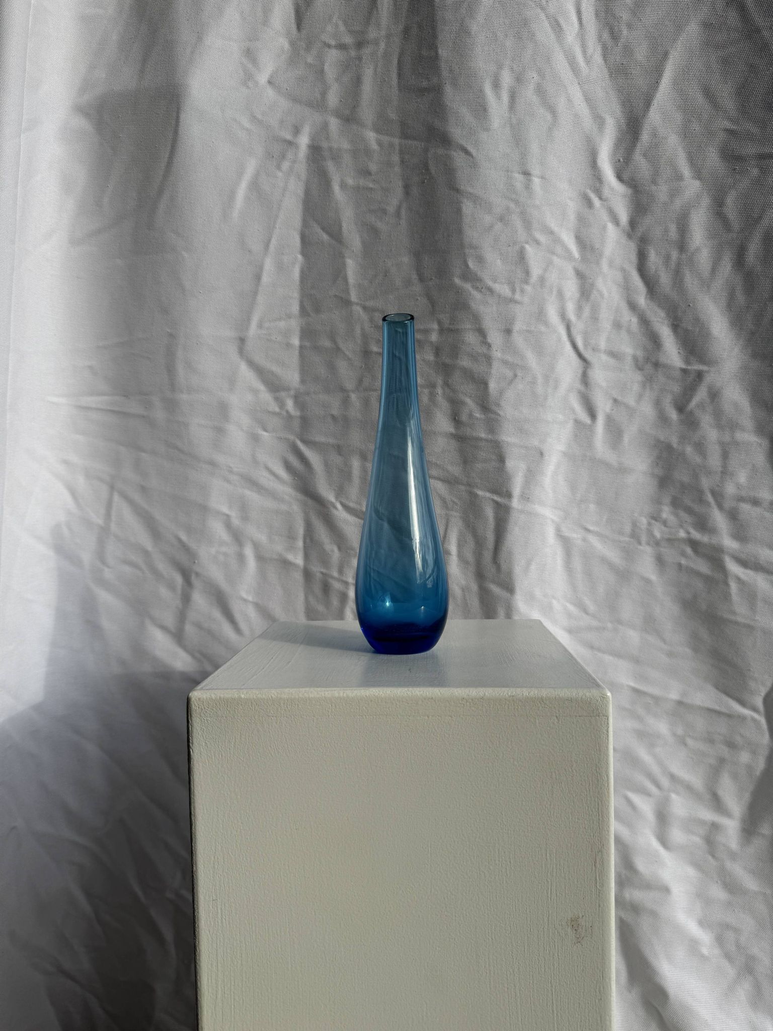 Blue soliflore vase H25 D7