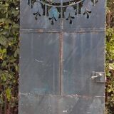 Solid gate, garden iron, H227x110cm, old, exterior door