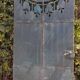 Solid gate, garden iron, H227x110cm, old, exterior door