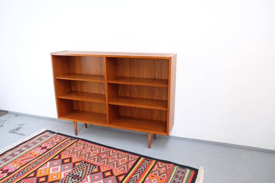 Buffet/étagère en teck Hundevad style rétro vintage années 60-70