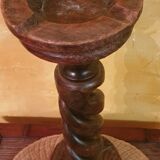 Wood standing ashtray