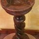 Wood standing ashtray