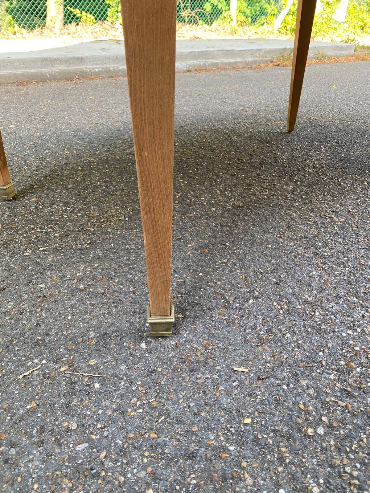 Louis XVI round extendable dining table renovated 160cm 19th century