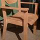 Superb vintage Brutalist design armchair seat