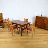 Table signed René Gabriel vintage 1950