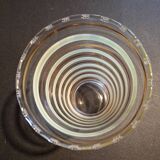 Vintage vase with green and gold trim.