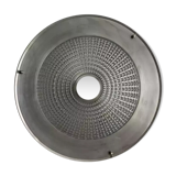 Vintage ceiling lamp in metal and pressed molded glass, France 1970