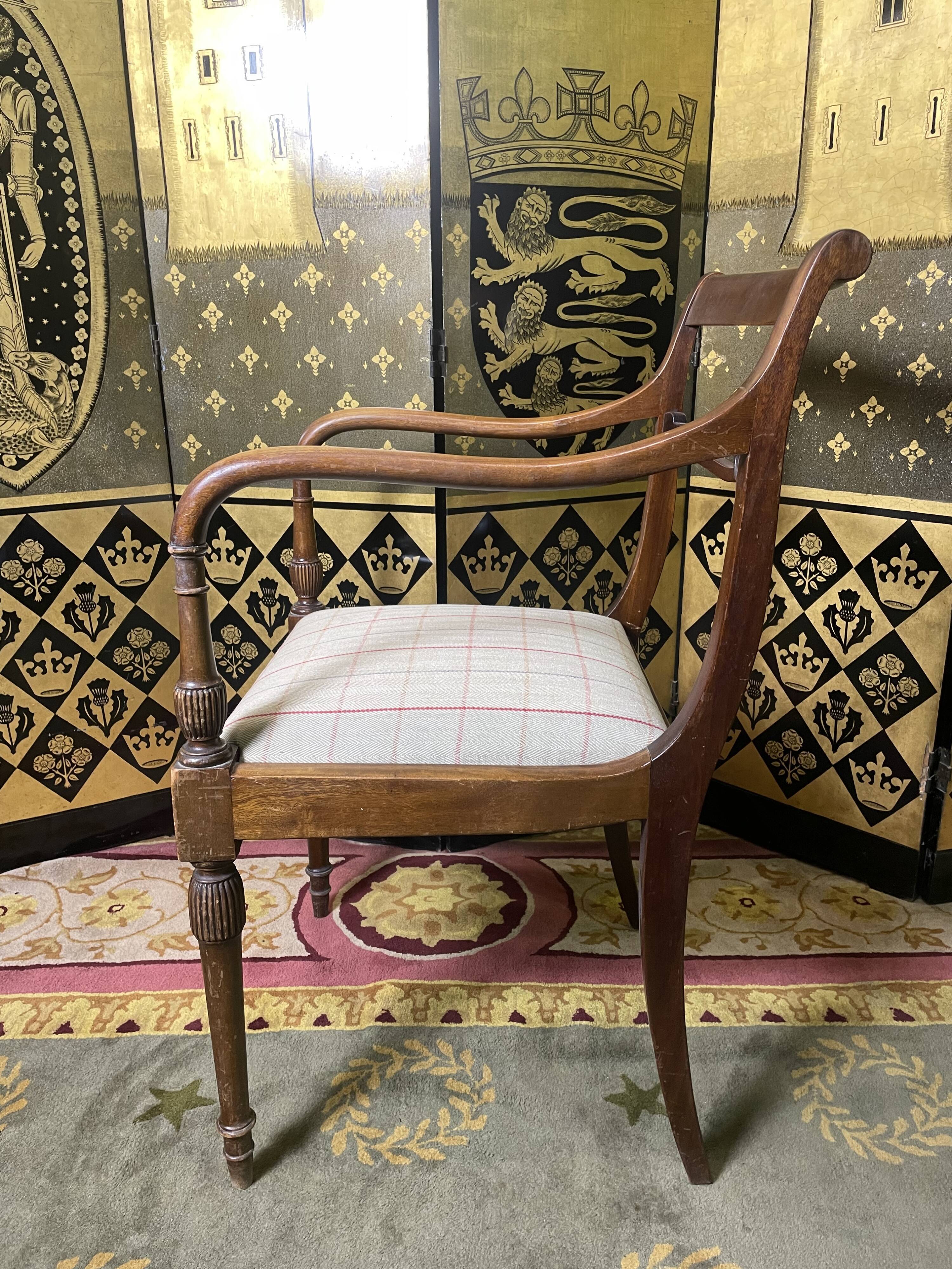 Restored English office chair